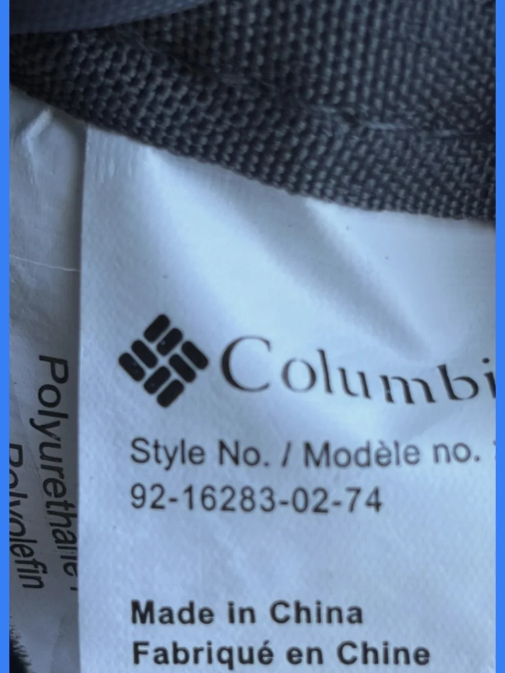 EUC Grey Columbia Summit Rush Backpack Diaper Bag W/Insulated Zip Side Pocket
